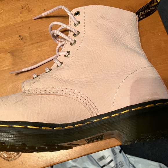 Dr Martens 1460 nubek leather pink boots - Picture 5 of 15